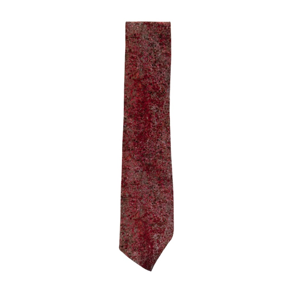 Nino Cerruti Handmade 100% Silk Pointillism Pattern Tie • Vintage USA Made